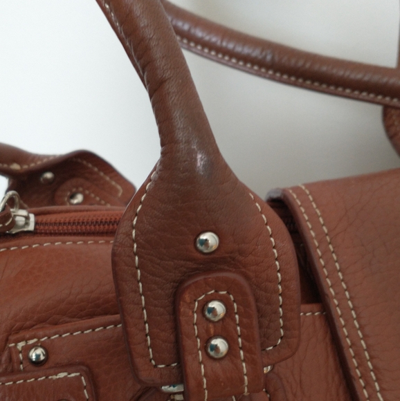 NWT Tignanello Brown Leather Handbag - Picture 7 of 12